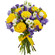 букет желтых роз и синих ирисов. Австралия