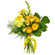 Желтый букет из роз и хризантем. Австралия